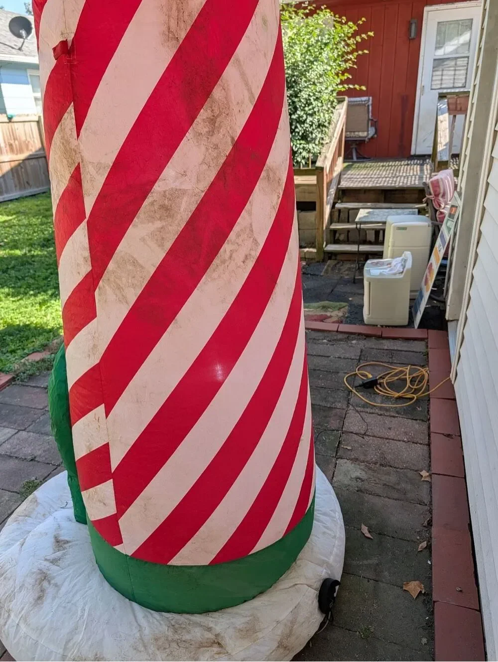 10 Ft Inflatable Lighthouse Lighted Outdoor Yard Christmas Decorations Santa